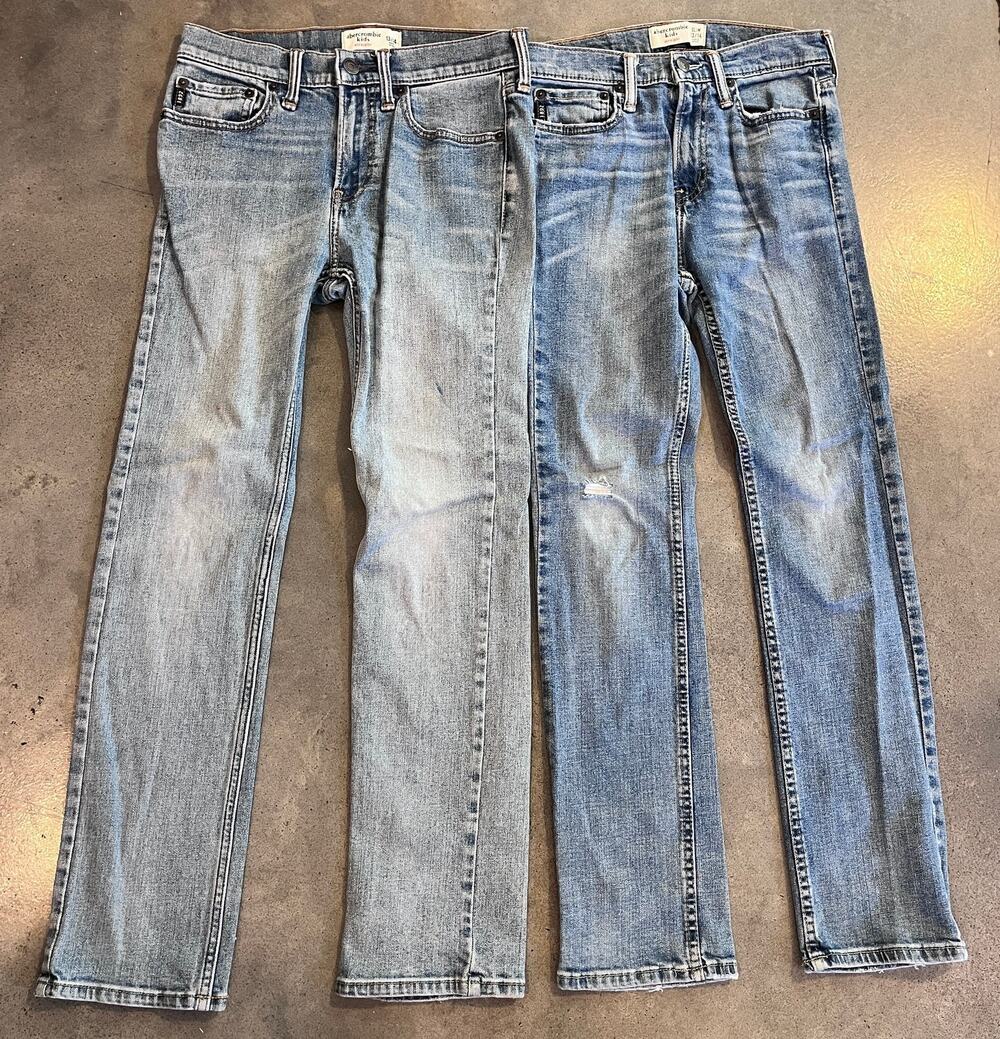 Abercrombie Kids Straight Leg Slim denim Jeans boys 13/14 pants bundle